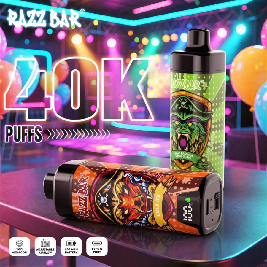 RAZZ BAR with screen 40K PUFFS RAZZ BAR With Screen 40K PUFFS - Image 1