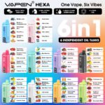 VAPEN HEXA 200K 6IN1 Puffs vape disposable - Image 9